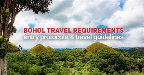 Bohol Travel Requirements for Tourists and Visitors .